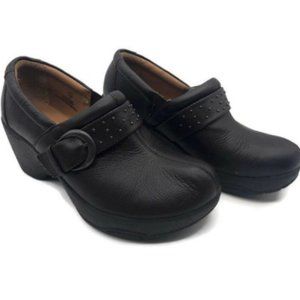 Bjorndal allana black leather clogs